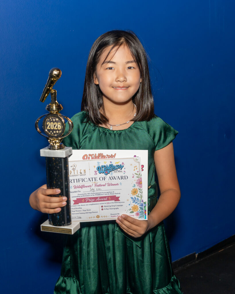 BuddingTalent_040 Ivy Liu, Sprouts winner of the 2026 Wildflower! Budding Talent Vocal Competition