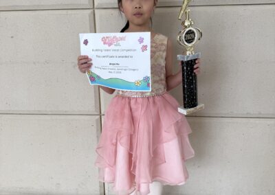 Anya Hu winner of the Seedlings category of the Wildflower! Budding Talent Vocal Competition in Richardson